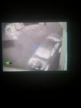 Hőkép egy telefon kamerával felvéve a hőkamera kijelzően keresztül